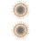 2 Pieces Rattan Makeup Mirror Wall-Mounted Woven Decorative Chic 5