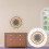 2 Pieces Rattan Makeup Mirror Wall-Mounted Woven Decorative Chic 10