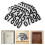 Black Waterproof PVC Mailbox Number Decals Self Adhesive 8