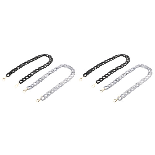 2Sets Golden Bag Chain Straps Removable Buckle Durable for Handbag Use 2