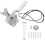 2Pcs Metal Gate Latch Set Self Locking Spring Loaded for Yard Doors 2