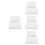 28Pcs Kids Height Chart Stencil White Plastic Reusable Growth Ruler 5