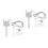 2Pcs Metal Gate Latch Set Self Locking Spring Loaded for Yard Doors 4