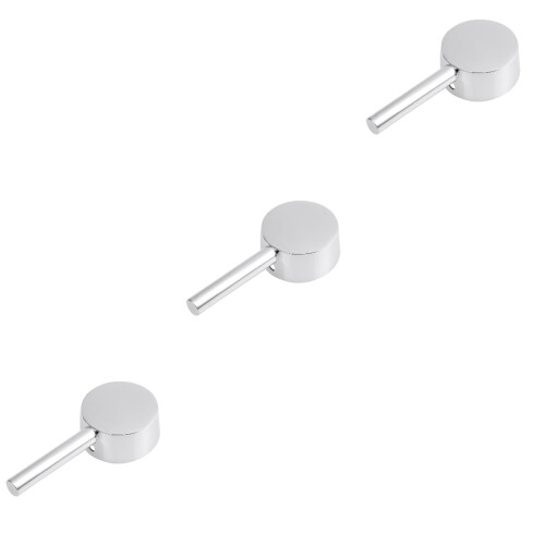 3Pcs Single Lever Handle Kit Silver Faucet Replacement for Home Use 1
