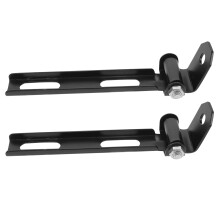 2Pcs Black Alloy Motorcycle Solo Seat Mount Brackets Front Bar Support