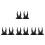 8Pcs Black Barcode Scanner Stand Wall Mount for Handheld Use 9