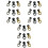 27 Pcs Buckle Pure Copper To Rotate 3