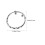 2Pcs Delicate Silver Copper Bangle Bracelets Adjustable Wrist Jewelry 8