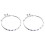2Pcs Delicate Silver Copper Bangle Bracelets Adjustable Wrist Jewelry 3