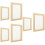 6Pcs Handmade Paper Frames Wood Material with Mesh Screen for DIY 8