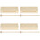 4Sets Safe Assorted Color Kids Orff Percussion Wooden Rhythm Kit 6