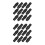 24Pcs Durable Plastic Threaded Tips for Broom Handle and Mop Rod Black 5