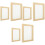 6Pcs Handmade Paper Frames Wood Material with Mesh Screen for DIY 5