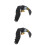 2Pcs Chic Black Plastic Eagle Yard Decor with Rotating Hanging Design 6