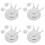 36Pcs Practical Silver Metal Targets with Hanging Design for Training 7