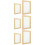 6Pcs Handmade Paper Frames Wood Material with Mesh Screen for DIY 9