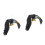 2Pcs Chic Black Plastic Eagle Yard Decor with Rotating Hanging Design 5