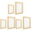 6Pcs Handmade Paper Frames Wood Material with Mesh Screen for DIY 4