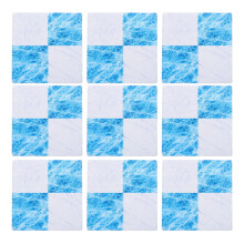 9Pcs Easy-Use Blue Wooden Mini Floorboard for Doll Miniatures Decor
