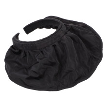 2Pcs Black Outdoor Sun Visor Hat Foldable Wide Brim Casual Summer Hat