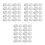 30Pcs Easy Install White Bolt Protective Caps for Playground Hardware 7