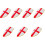 7Pcs Durable Plastic Toy Shields for Kids Multi Color Small Shields 5