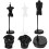 6Pcs ABS Doll Clothes Display Stand Mini Mannequin Model Rack Assorted 11