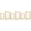 6Pcs Handmade Paper Frames Wood Material with Mesh Screen for DIY 6