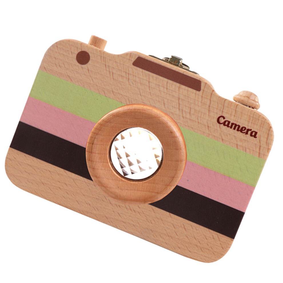 2Pcs Baby Tooth Storage Box Wooden Camera Shape Organizer Aboofan