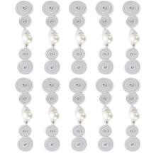 20Pairs Grey Nylon Cheongsam Buttons for DIY Sewing Clothes Fastener