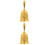 2Pcs Metal Hand Bell For Bar Restaurant Desktop Use 5