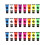 24Pcs Dark Reactive Face Paints Safe Washable Luminous Assorted Colors 8