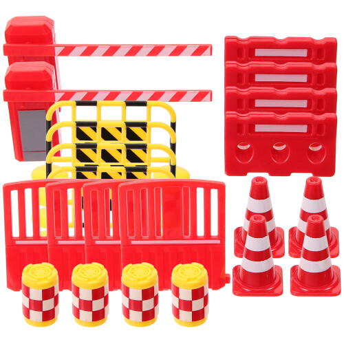 5Sets Assorted Color Traffic Sign Teaching Props Plastic Kids Toy Set 2