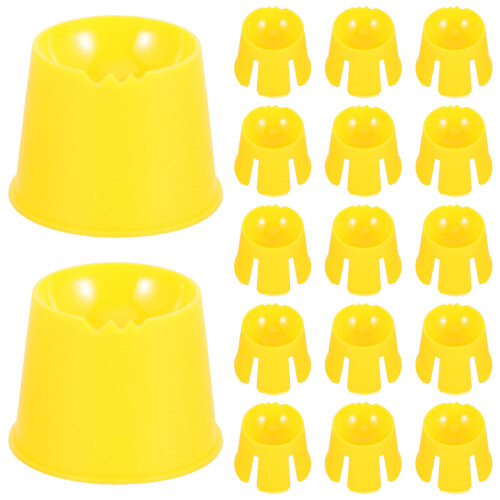 200Pcs Small Yellow Mixing for Lab Use 1