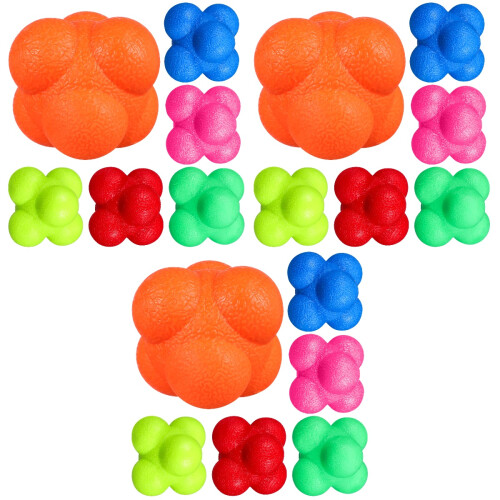 18St Reflexbal Voor Training Assorti Kleuren Workoutbal En Reactiebal 2
