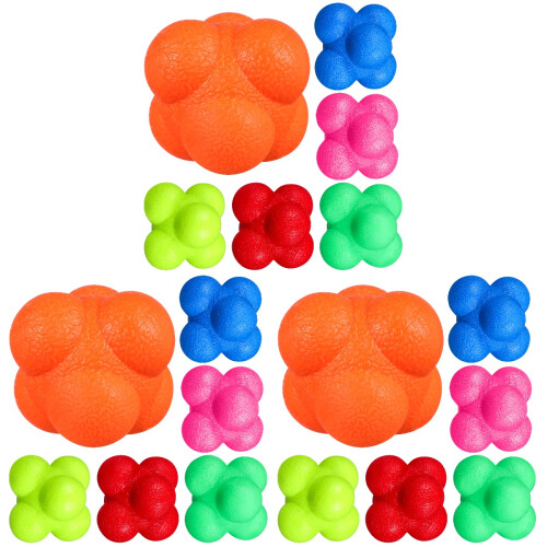 18St Reflexbal Voor Training Assorti Kleuren Workoutbal En Reactiebal 1