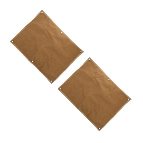 2Pcs Foldable Khaki Badge Patch Panel for Wall Hanging and Storage 2