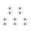 10Pcs White Plastic Nail Art Training Stand Convenient Practice Holder 10