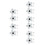 10Pcs White Plastic Nail Art Training Stand Convenient Practice Holder 5