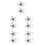 10Pcs White Plastic Nail Art Training Stand Convenient Practice Holder 7