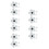 10Pcs White Plastic Nail Art Training Stand Convenient Practice Holder 8