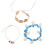 2Pcs Creative Anklet Foot Pendant Chain Adjustable Colorful Accessory 1