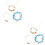 2Pcs Creative Anklet Foot Pendant Chain Adjustable Colorful Accessory 6