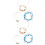 2Pcs Creative Anklet Foot Pendant Chain Adjustable Colorful Accessory 5