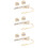 3Ensembles Ensemble Clips Cravate Boutons Manchette Dorés Pour 9