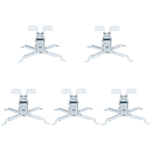 5Pcs White Steel Ceiling Projector Mount Universal Wall Holder 2