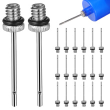 100Pcs Multi-Function Silver Pump Needles for Sports Balls Home Use