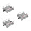 3Pcs Light Grey Toy Train Track Props Durable Plastic Railway Barrier 9