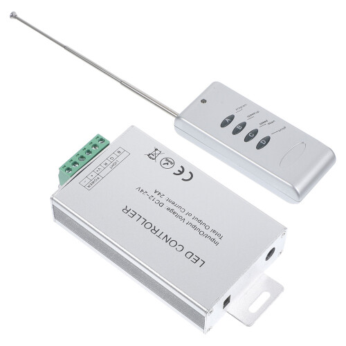 2Pcs Wireless LED Controller White Remote for LED Lighting Use 2