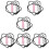 18St Roze Teether Siliconen Ketting Kauwen En Sensorisch 11